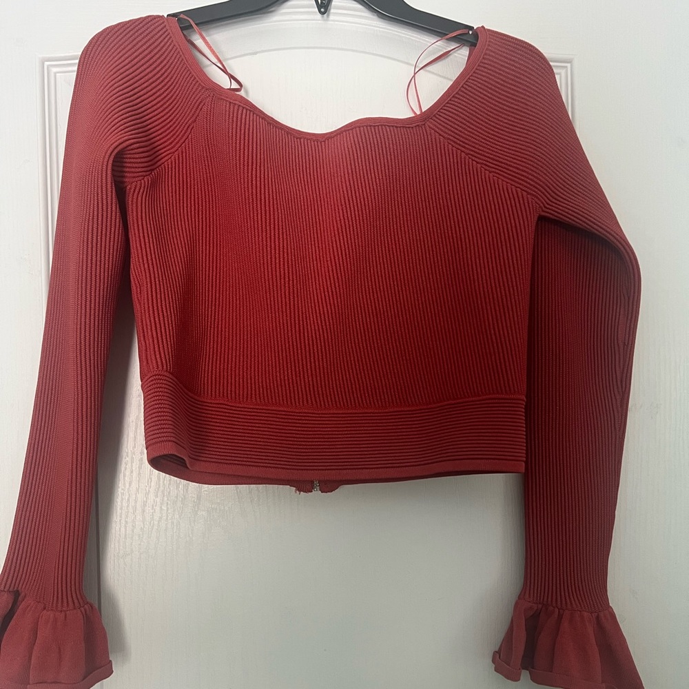 Long sleeve Top with Ruffled Sleeves